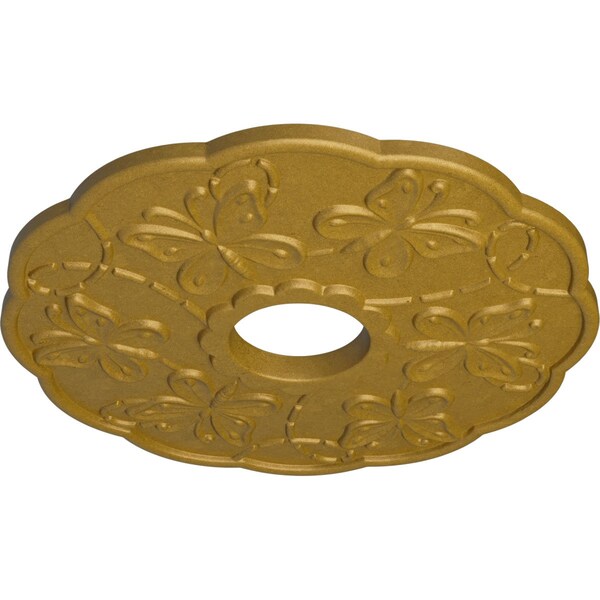 Terrones Butterfly Ceiling Medallion (Fits Canopies Up To 3 7/8), 17 7/8OD X 3 7/8ID X 1P